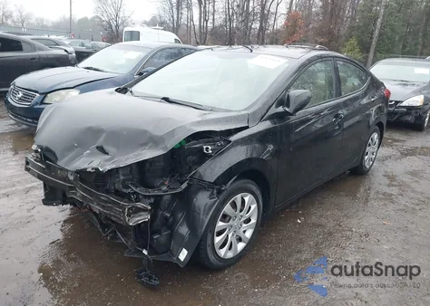 2012 Hyundai Elantra Gls (Ulsan Plant) from USA, damaged, VIN KMHDH4AE2CU219269